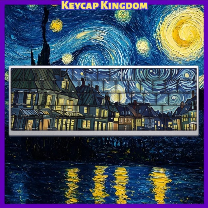 Laptop Accessories To Gift - Van Gogh Starry Sky Theme Keycap
