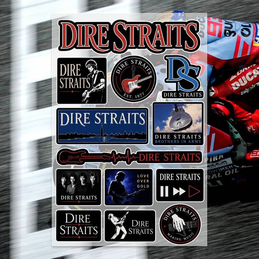 Laptop Accessories Wallpaper - D-Dire Straits Stickers Moto Sticker Auto