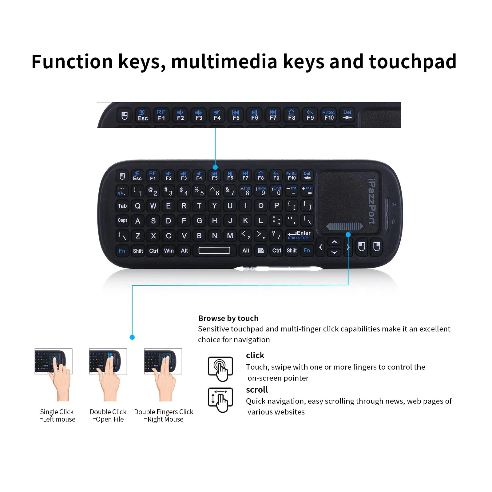 IPazzPort Mini Bluetooth & 2.4 - Laptop Accessories Combo 评论和价格