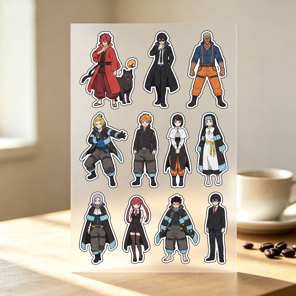1pc Fire F-orce Stickers Auto  - Laptop Accessories Wallpaper 评论和价格