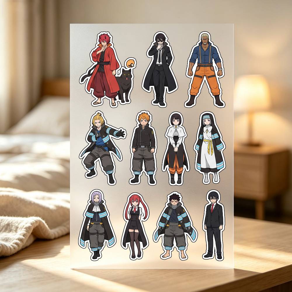 1pc Fire F-orce Stickers Auto  - Laptop Accessories Wallpaper 评论和价格