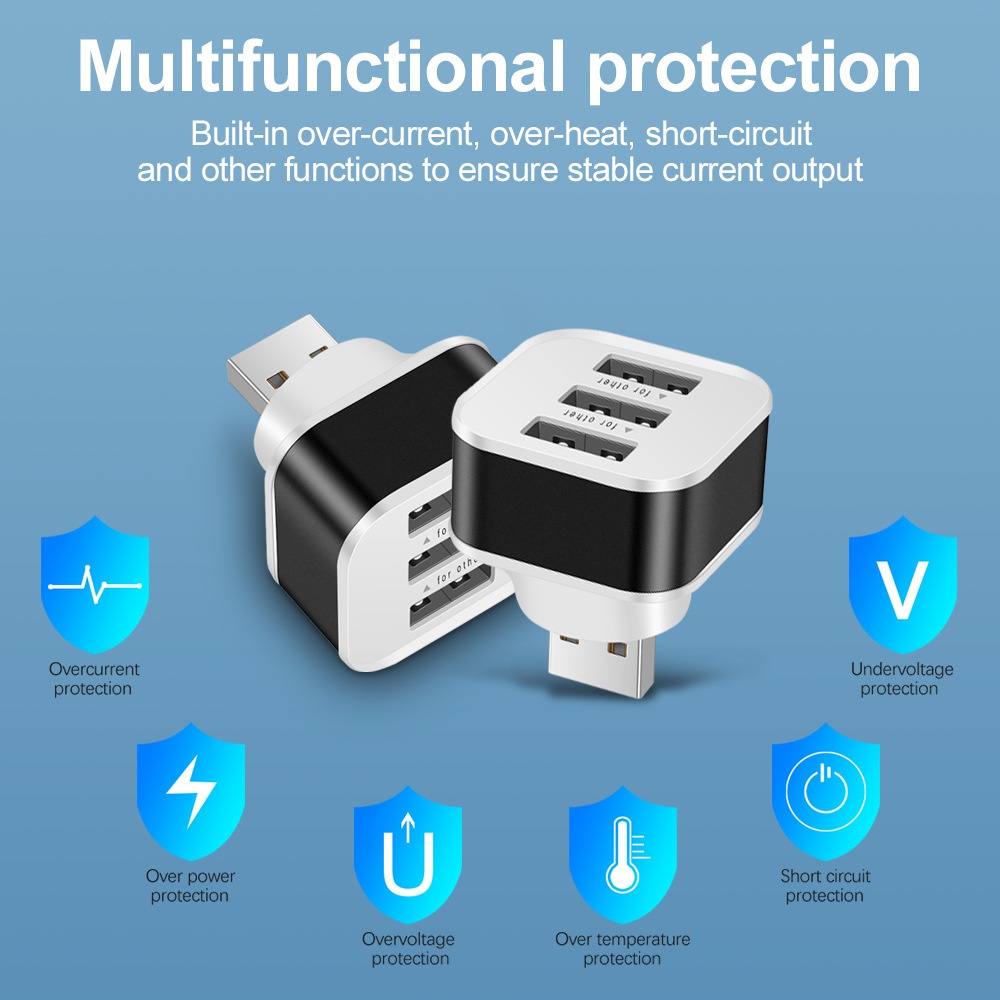 3 Port USB Slots Adaptor USB 3 - Laptop Electronics Accessories 评论和价格
