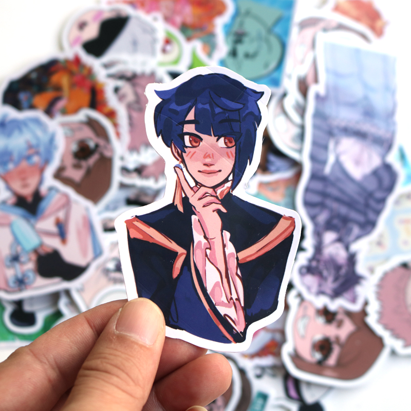 100 Pcs Custom Die Cut Sticker - Laptop Accessories Name 评论和价格