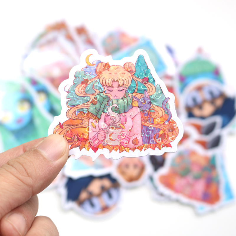 100 Pcs Custom Die Cut Sticker - Laptop Accessories Name 评论和价格