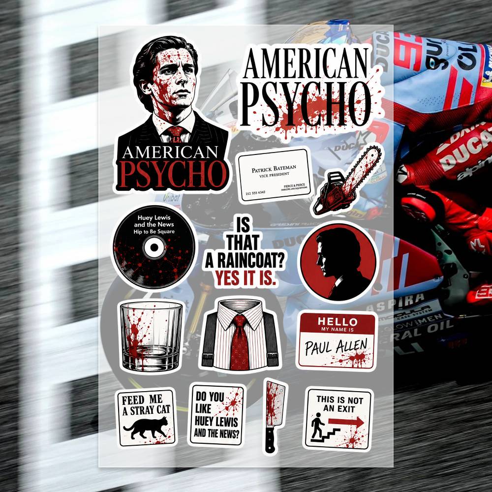 A-merican P-sycho Stickers Mot - Laptop Accessories Wallpaper 评论和价格