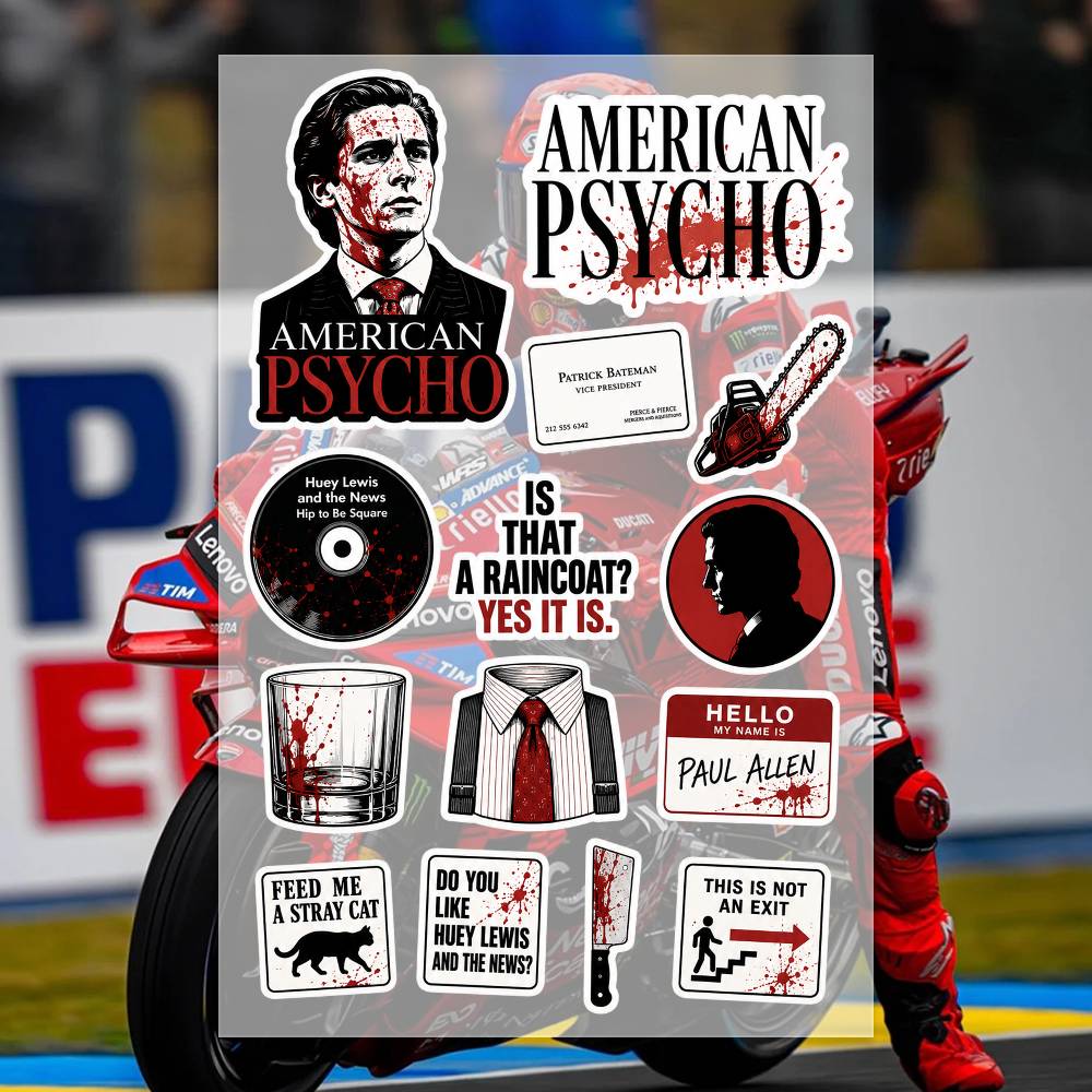 A-merican P-sycho Stickers Mot - Laptop Accessories Wallpaper 评论和价格
