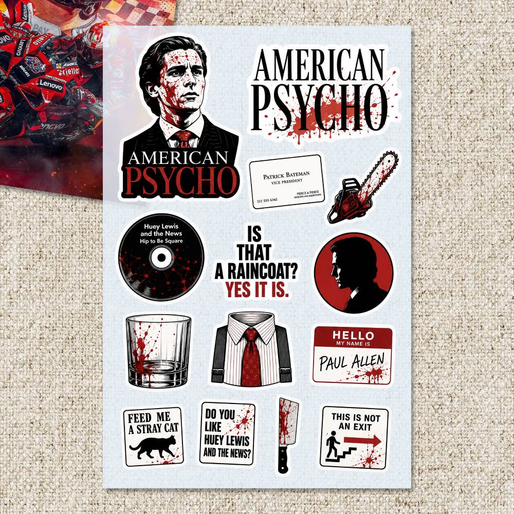 A-merican P-sycho Stickers Mot - Laptop Accessories Wallpaper 评论和价格