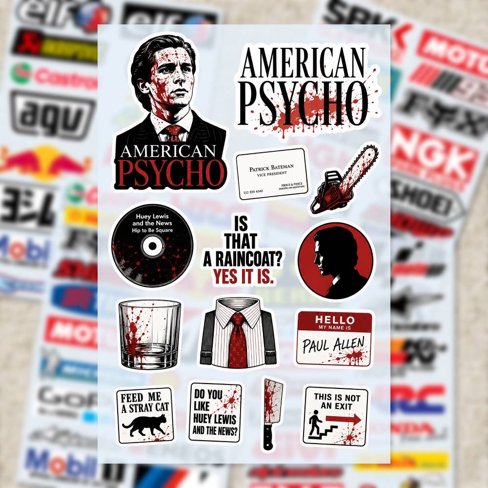 A-merican P-sycho Stickers Mot - Laptop Accessories Wallpaper 评论和价格