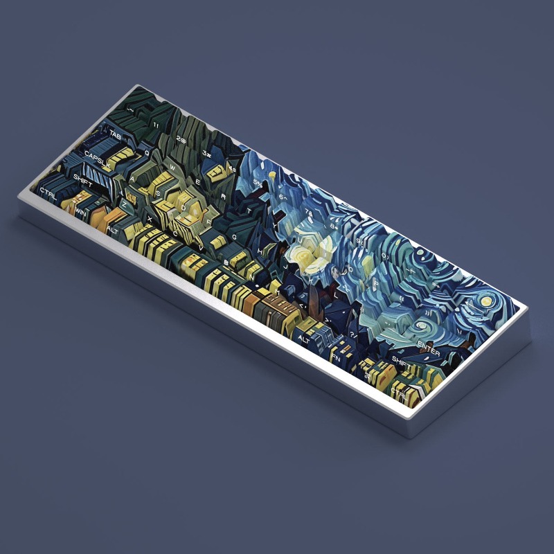 Van Gogh Starry Sky Theme Keyc - Laptop Accessories To Gift 评论和价格