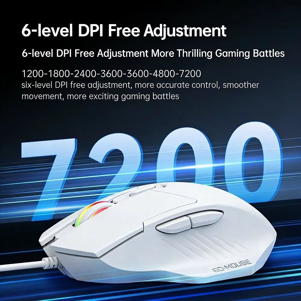 KEBIDUMEI 7200DPI Wired Mouse  - Laptop Electronics Accessories 评论和价格