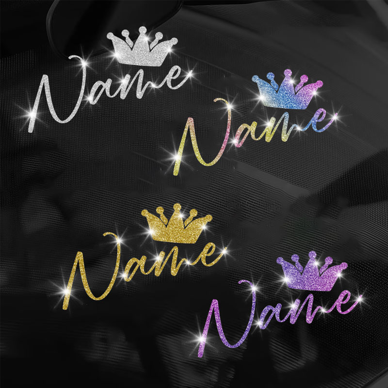 1PC Custom Glitter Crown and N - Laptop Accessories Name 评论和价格