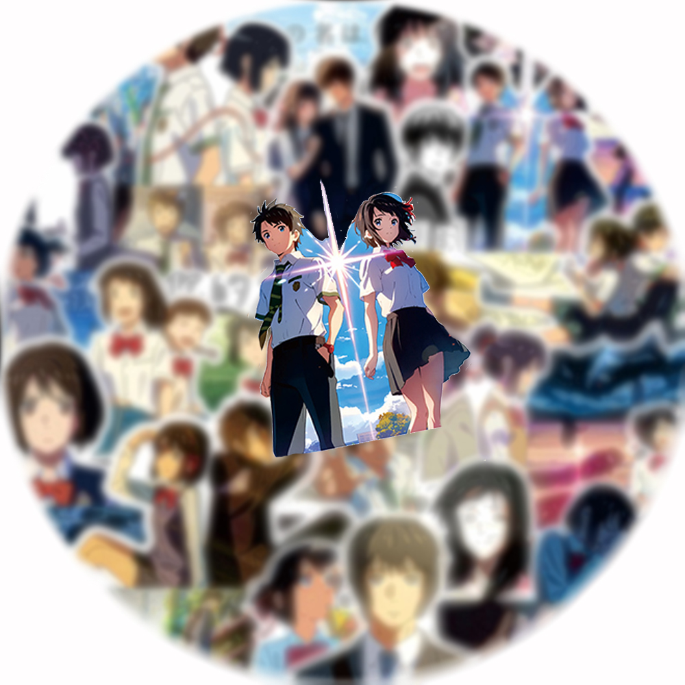 70pcs Your Name Anime Stickers - Laptop Accessories Name 评论和价格