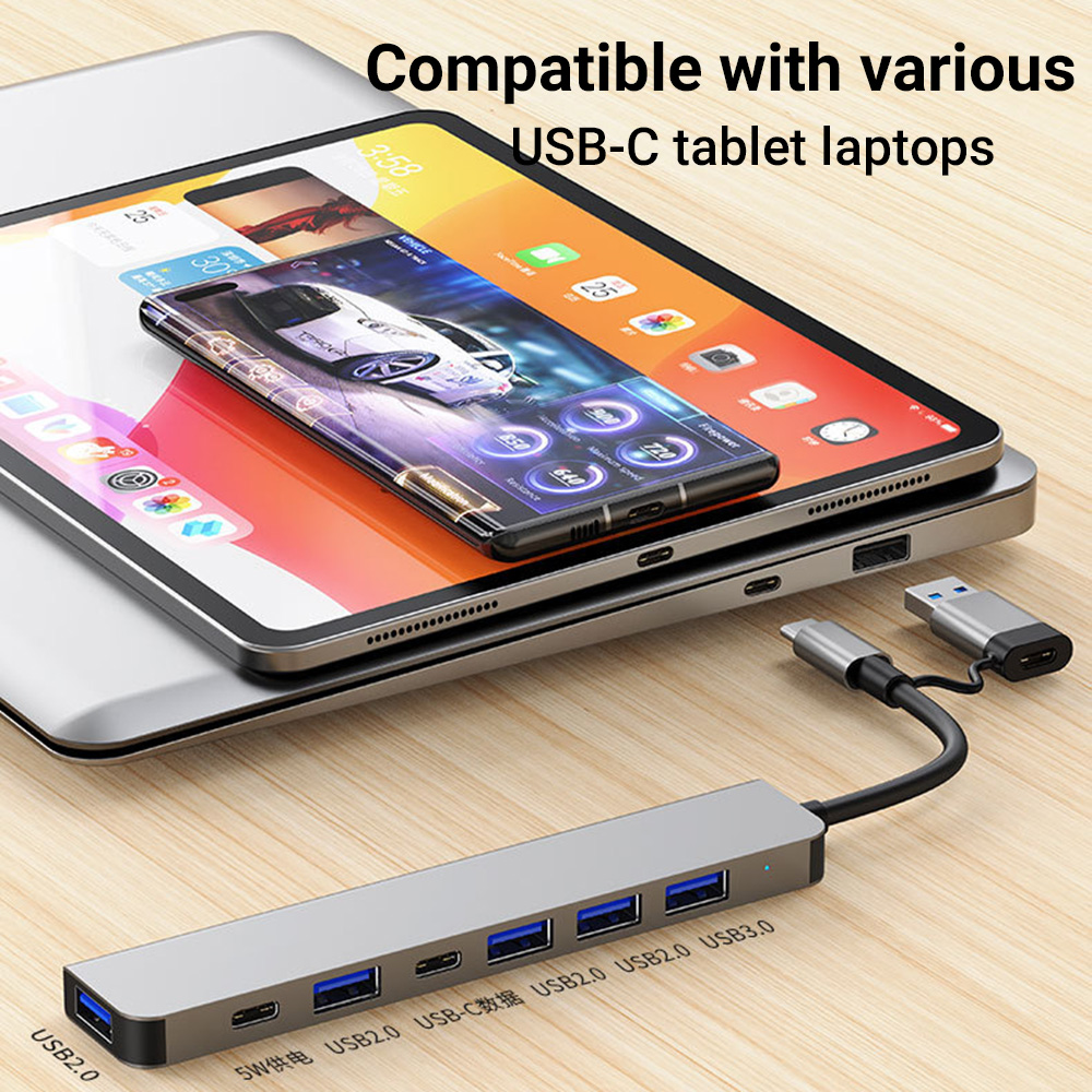 7-in-1 Dual-Head USB-C&USB Doc - Laptop Accessories That You Need 评论和价格