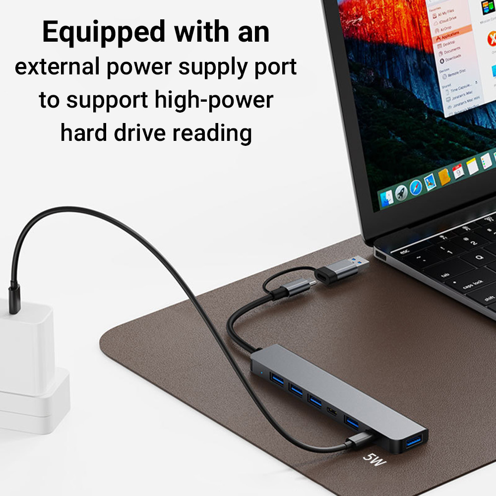7-in-1 Dual-Head USB-C&USB Doc - Laptop Accessories That You Need 评论和价格