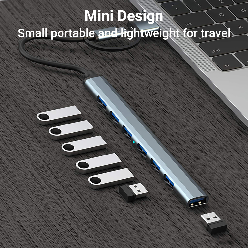 7-in-1 Dual-Head USB-C&USB Doc - Laptop Accessories That You Need 评论和价格