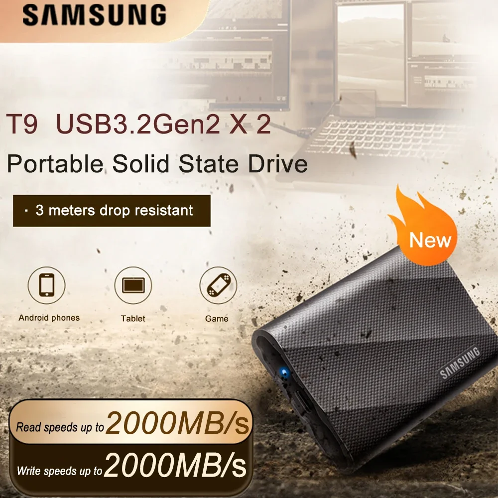 SAMSUNG T9 Portable SSD 4TB US - Samsung Ssd Evo 870 评论和价格