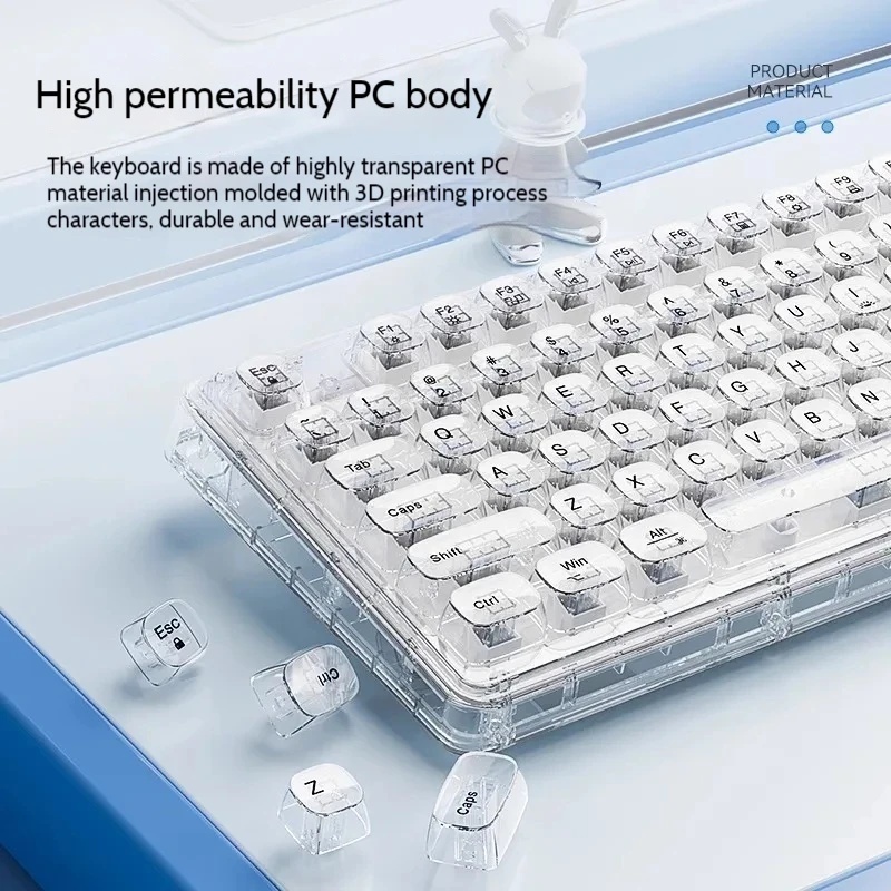 Transparent Ice Crystal Wirele - Laptop Accessories Combo 评论和价格