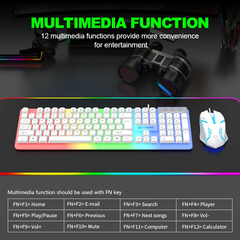 NG GTX350 Gaming Keyboard Mous - Laptop Accessories Combo 评论和价格