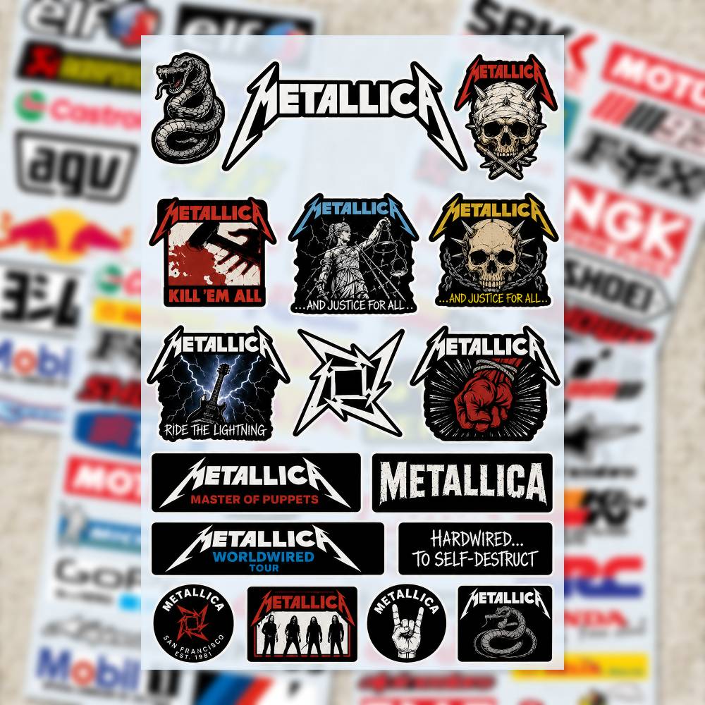 M-Metallica Stickers Moto Stic - Laptop Accessories Wallpaper 评论和价格