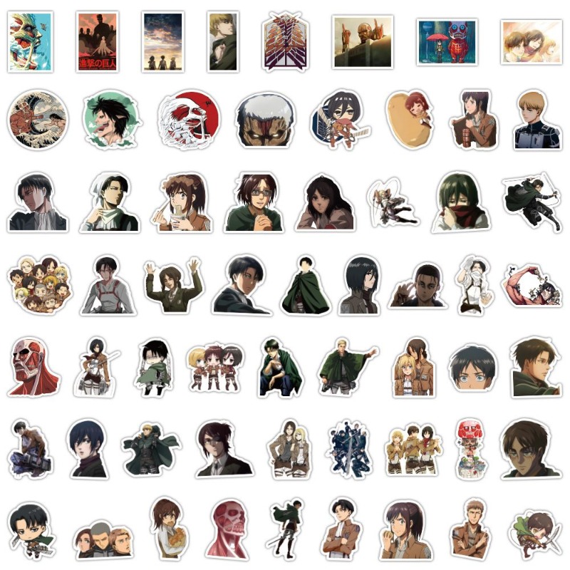 60Pcs Attack on Titan Anime St - Laptop Accessories Case 评论和价格