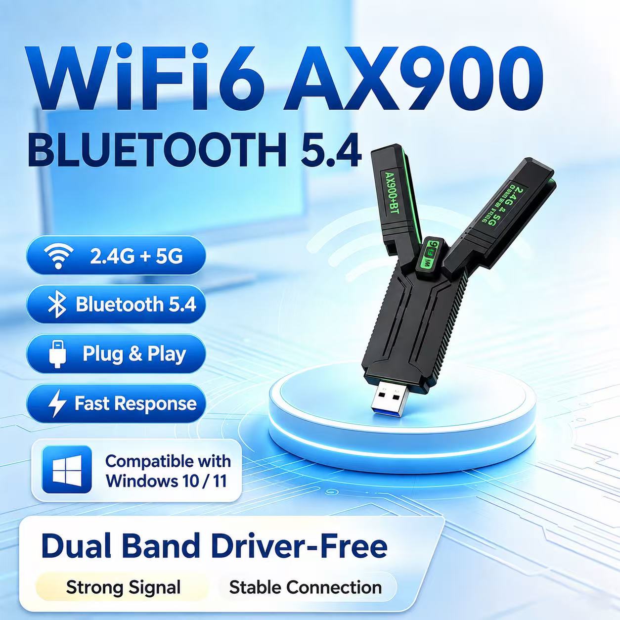 Dual Band Gigabit USB Wireless - Laptop Electronics Accessories 评论和价格