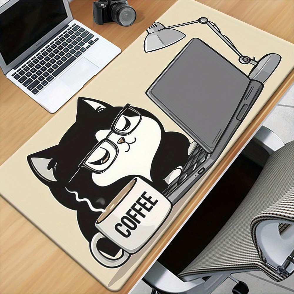 Cute Coffee Cat Working On Lap - Laptop Accessories Officeworks 评论和价格