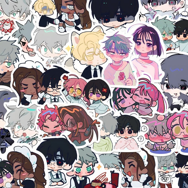 80Pcs/set Cartoon Anime Alien  - Laptop Accessories To Gift 评论和价格