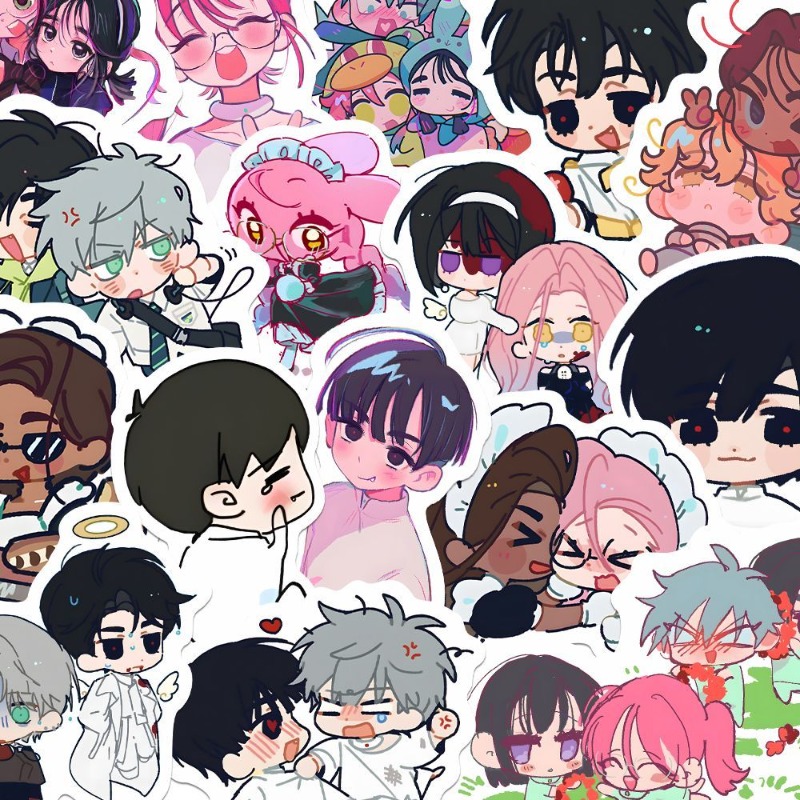 80Pcs/set Cartoon Anime Alien  - Laptop Accessories To Gift 评论和价格