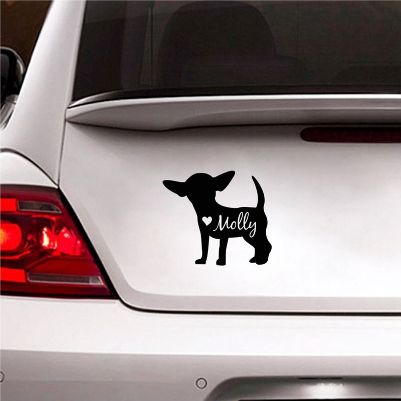 Cute Chihuahua Decal Personali - Laptop Accessories Name 评论和价格