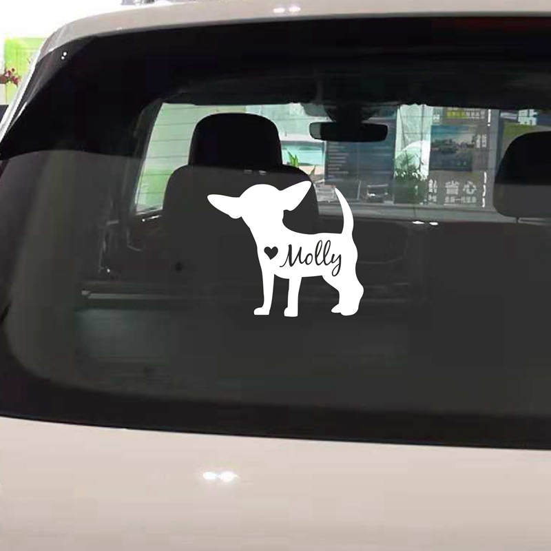 Cute Chihuahua Decal Personali - Laptop Accessories Name 评论和价格