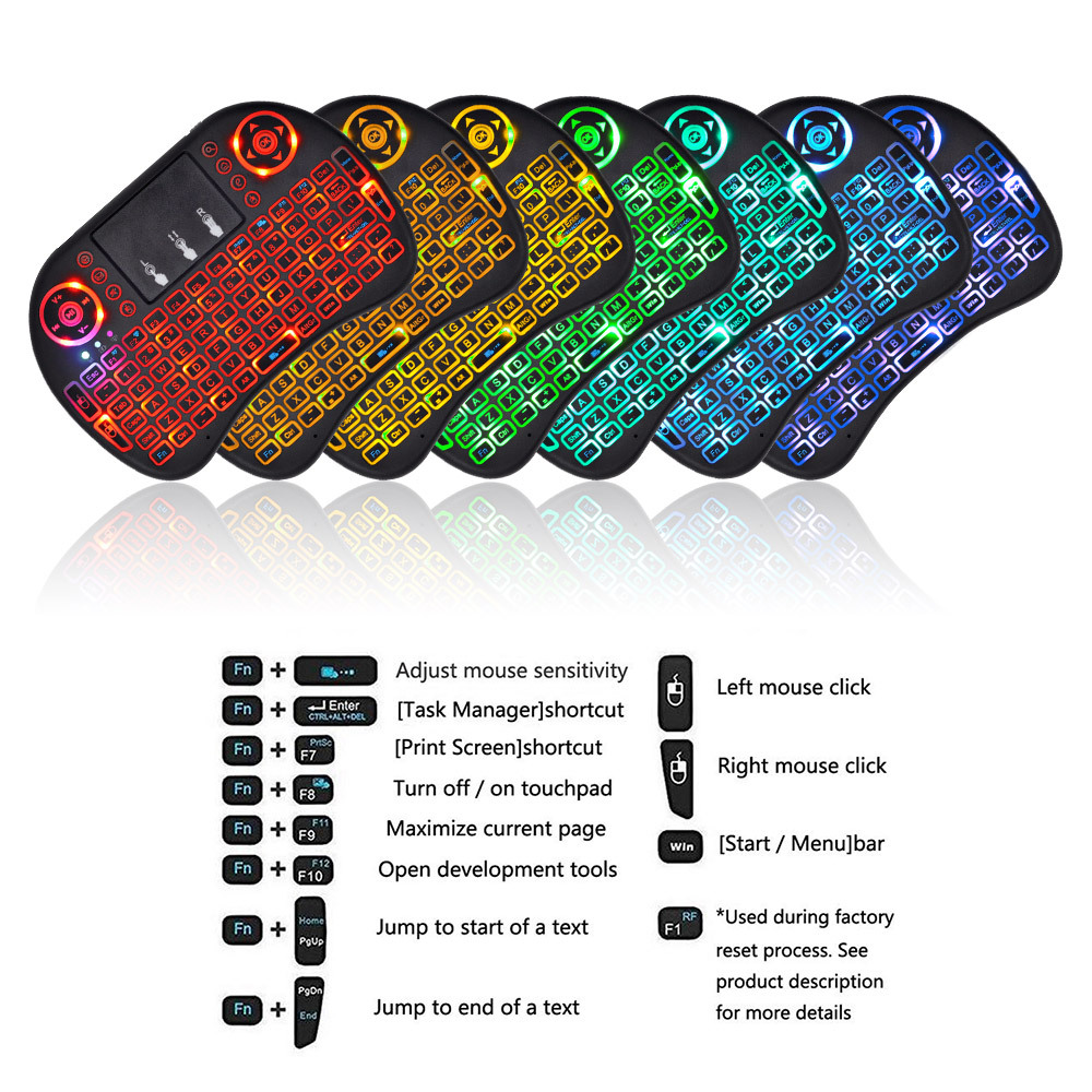2.4G Air Mouse with Touchpad K - Laptop Accessories Combo 评论和价格