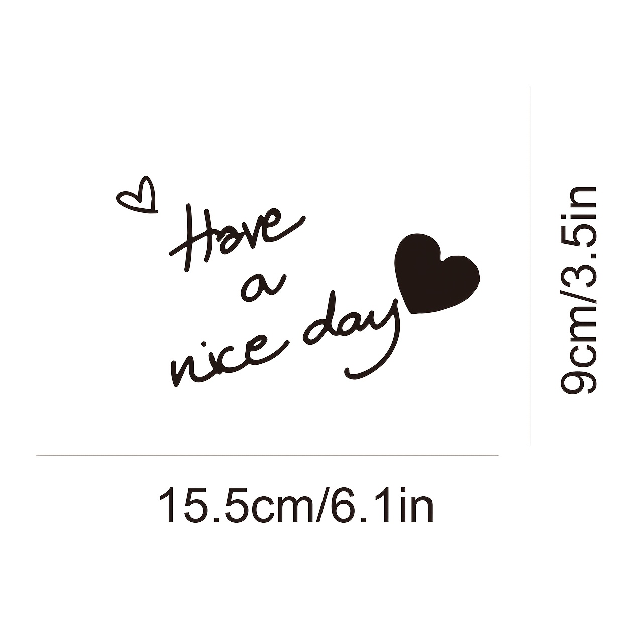 1PC Have A Nice Day Heart Stic - Laptop Accessories To Have 评论和价格