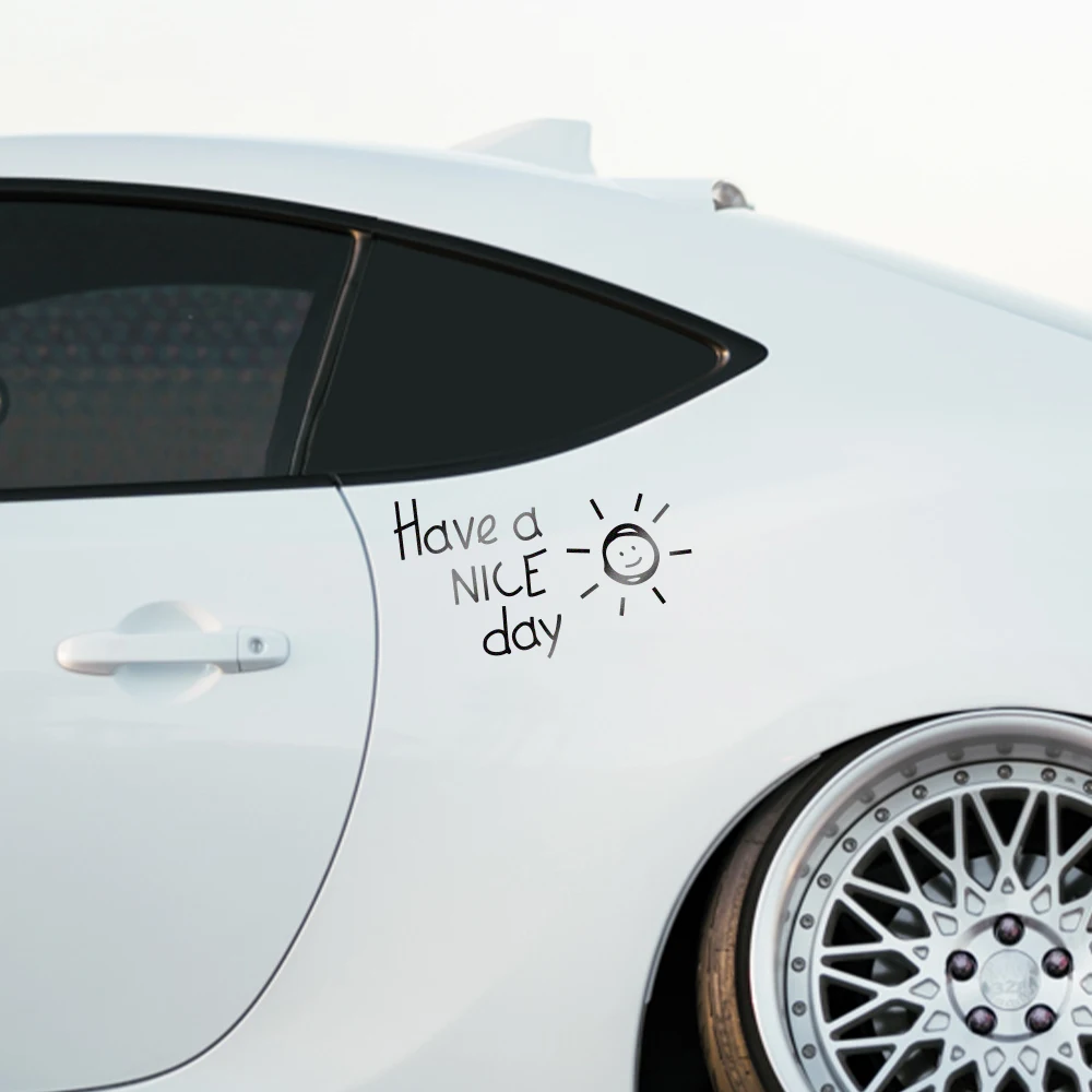 Have A Nice Day Reflective Car - Laptop Accessories To Have 评论和价格