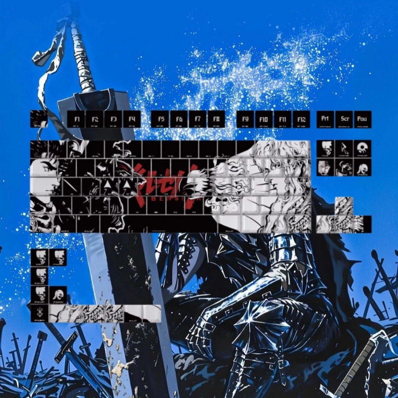 BERSERK Theme Anime Keycap 98  - Laptop Accessories To Gift 评论和价格