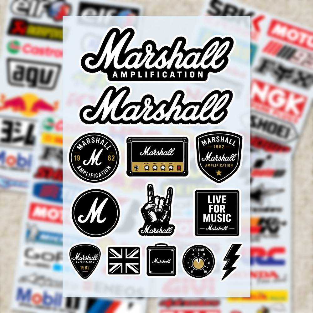 M-arshall Stickers Moto Sticke - Laptop Accessories Wallpaper 评论和价格