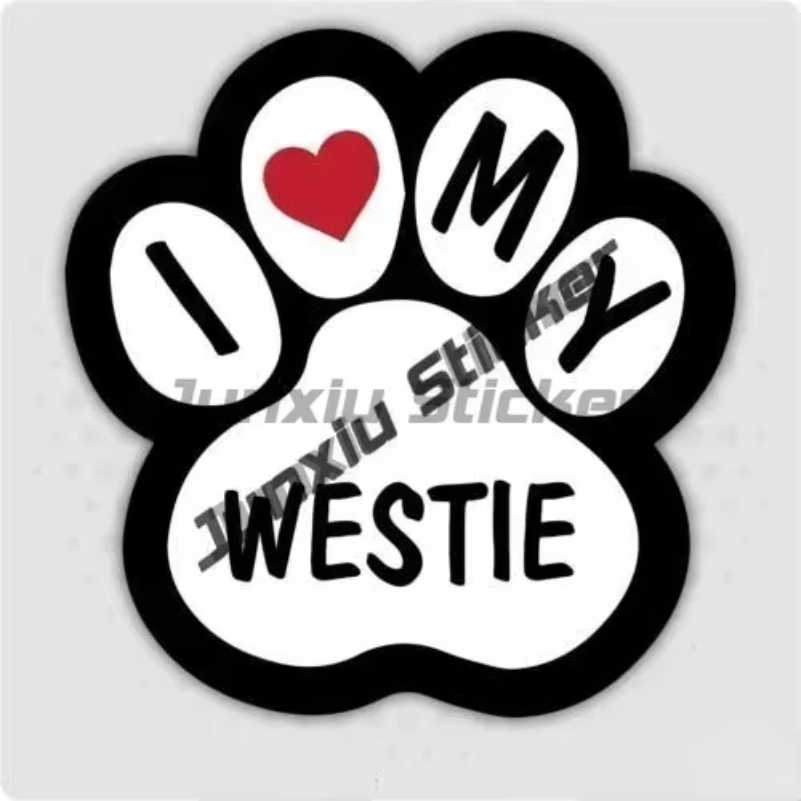 Westie Sticker I Love My Westi - Laptop Accessories Brand 评论和价格