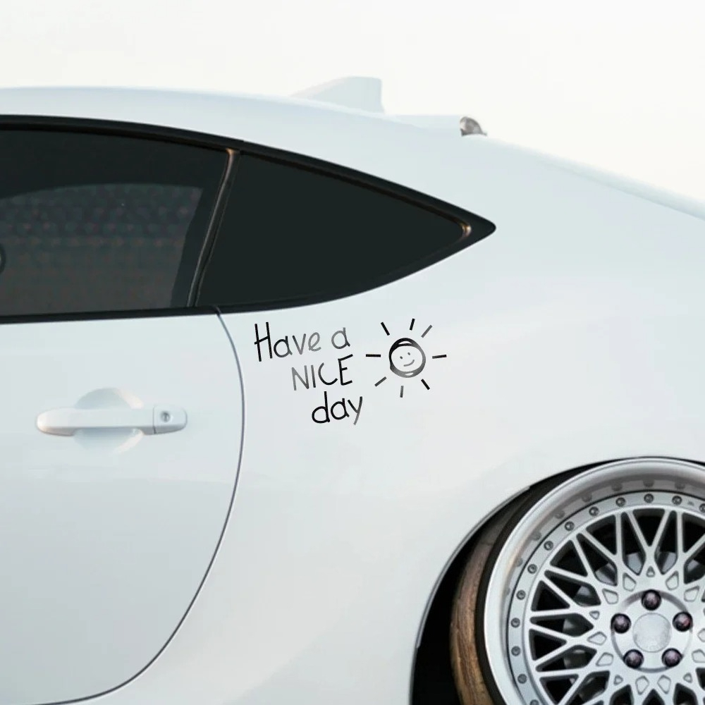 Have A Nice Day Reflective Car - Laptop Accessories To Have 评论和价格