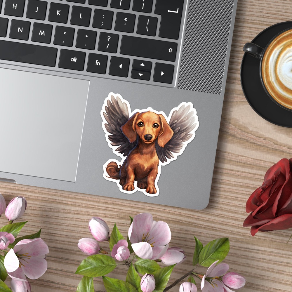 Dachshund Angel Vinyl New Must - Laptop Accessories To Have 评论和价格
