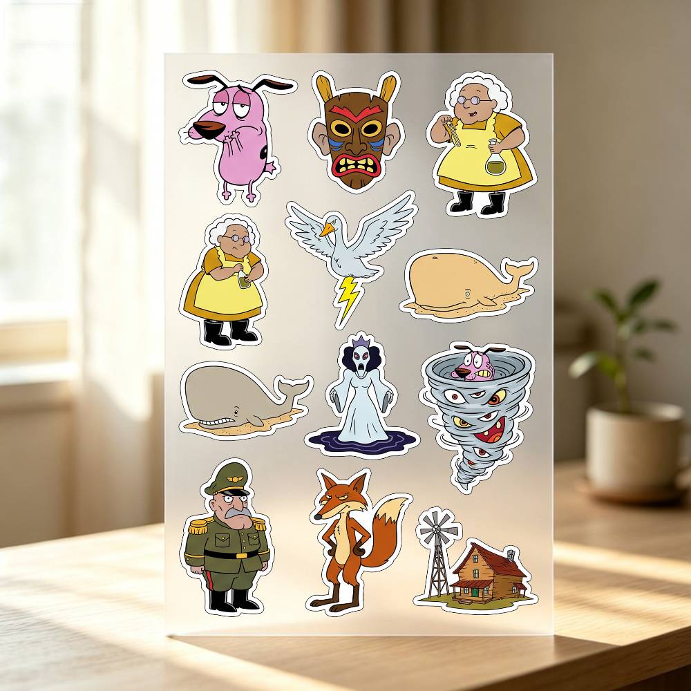 1pc C-COURAGE The Cowardly Dog - Laptop Accessories Wallpaper 评论和价格