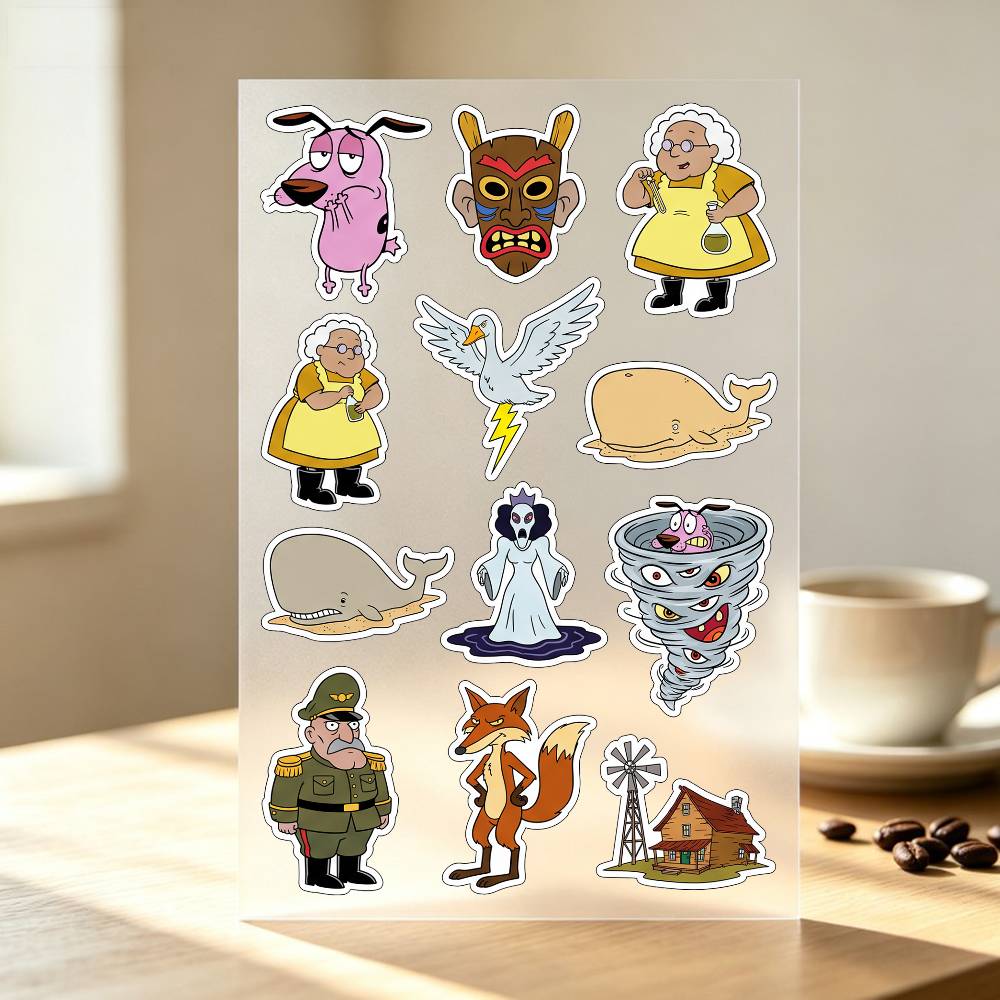 1pc C-COURAGE The Cowardly Dog - Laptop Accessories Wallpaper 评论和价格