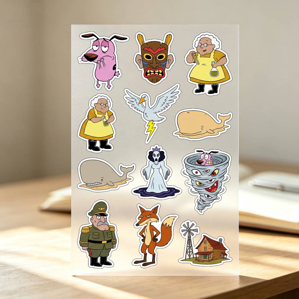 1pc C-COURAGE The Cowardly Dog - Laptop Accessories Wallpaper 评论和价格