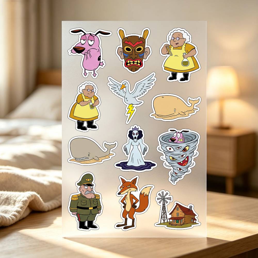 1pc C-COURAGE The Cowardly Dog - Laptop Accessories Wallpaper 评论和价格