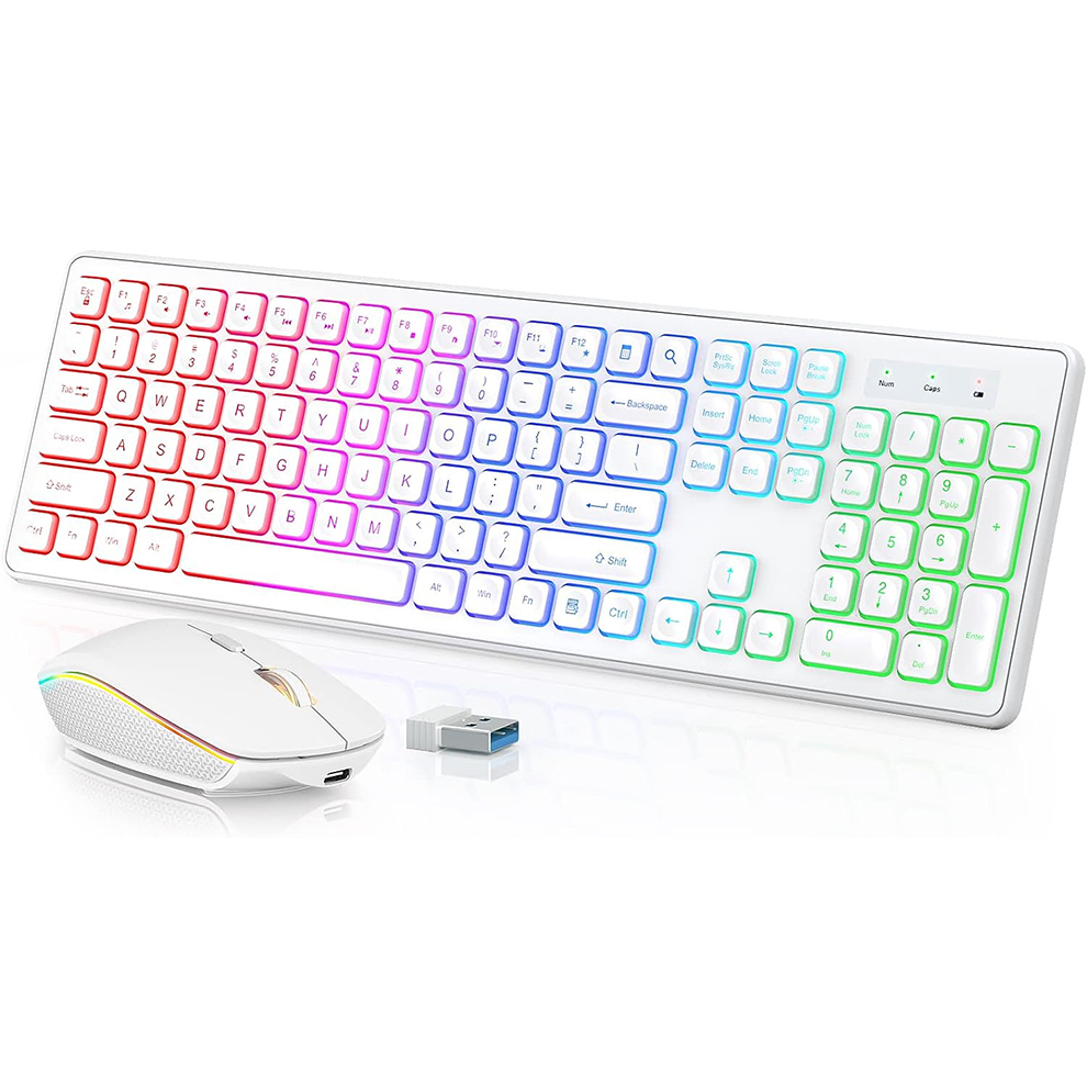 Backlit Wireless Keyboard and  - Laptop Accessories Combo 评论和价格