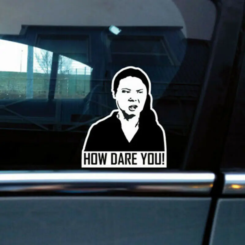 Car Sticker How Dare You! Gret - Laptop Accessories Wallpaper 评论和价格