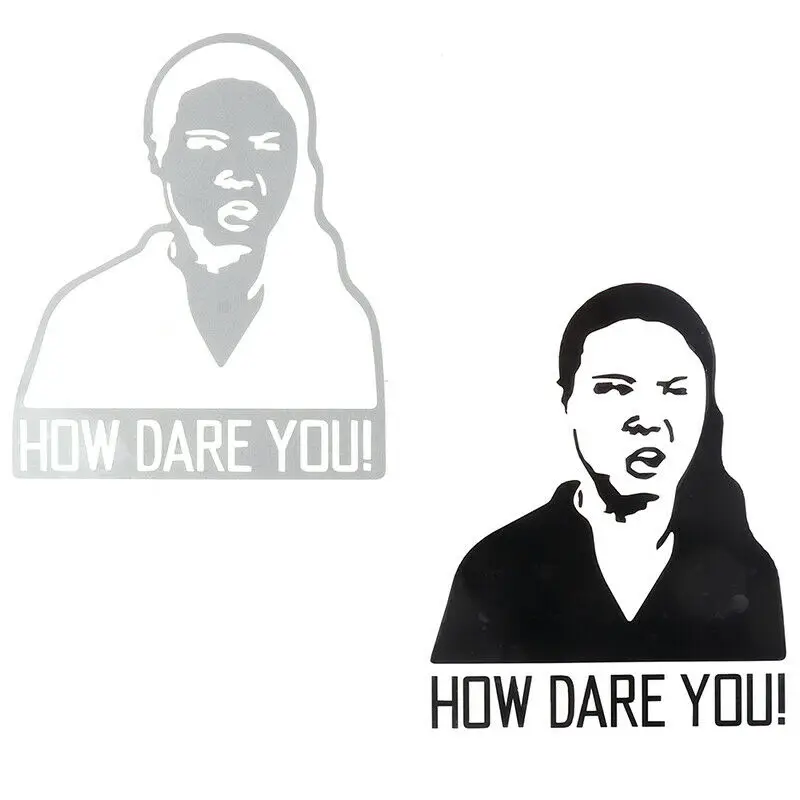 Car Sticker How Dare You! Gret - Laptop Accessories Wallpaper 评论和价格