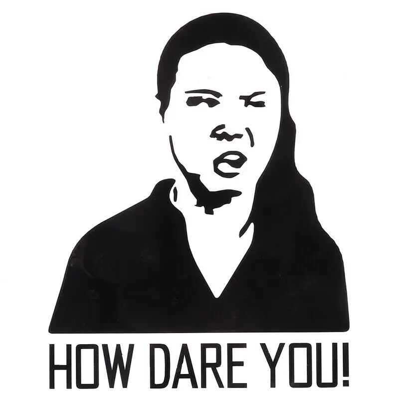 Car Sticker How Dare You! Gret - Laptop Accessories Wallpaper 评论和价格