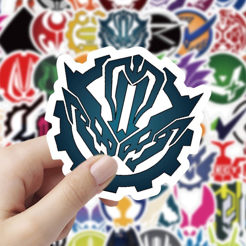 60 Sheets Kamen Rider Logo Sti - Laptop Accessories Toy 评论和价格